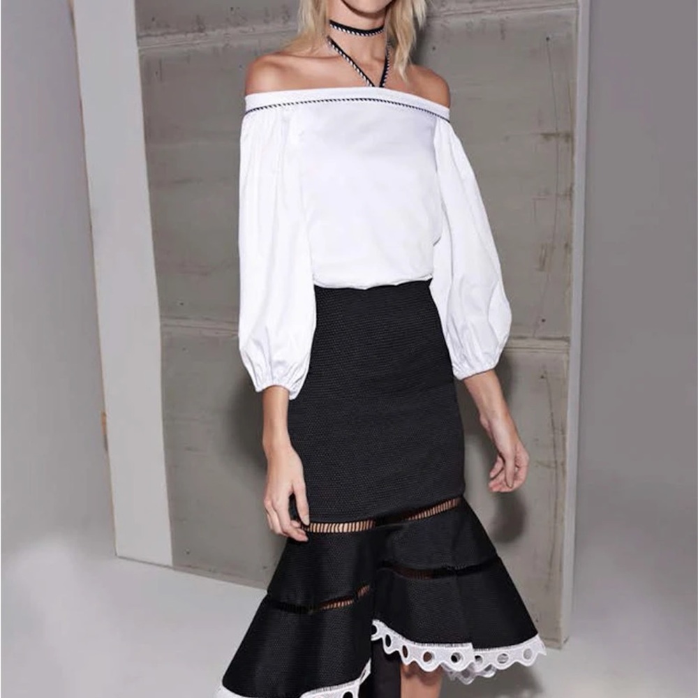 ALEXIS Off the shoulder Long Sleeve Blouse